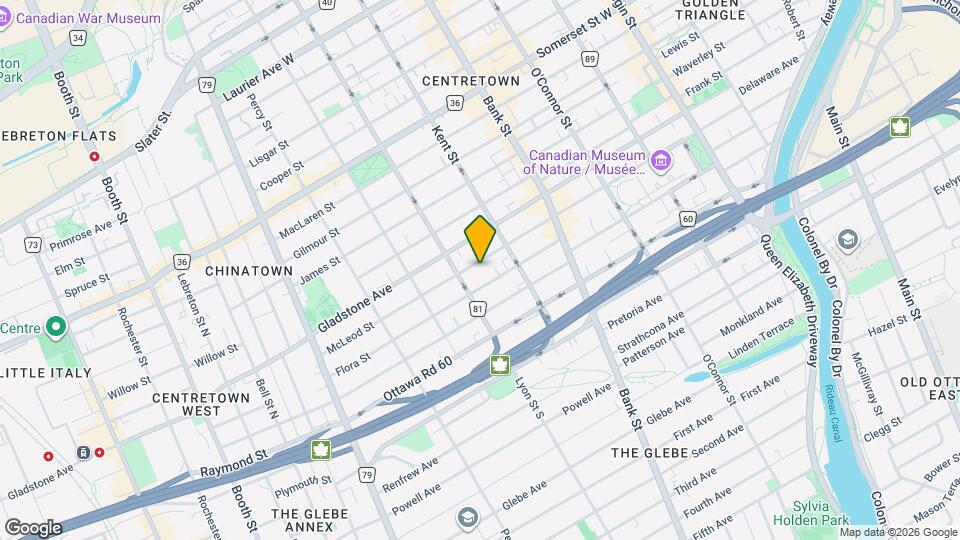 454 McLeod St Map and Location Details