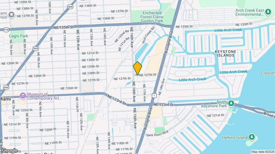 1640 NE 127th St Map and Location Details