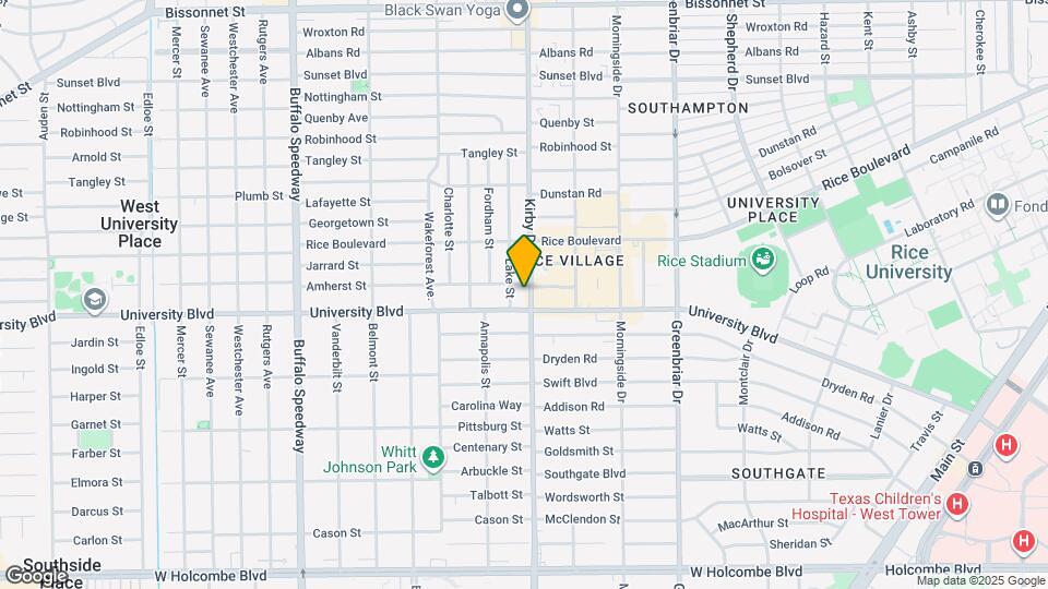 6208 Kirby Dr Map and Location Details