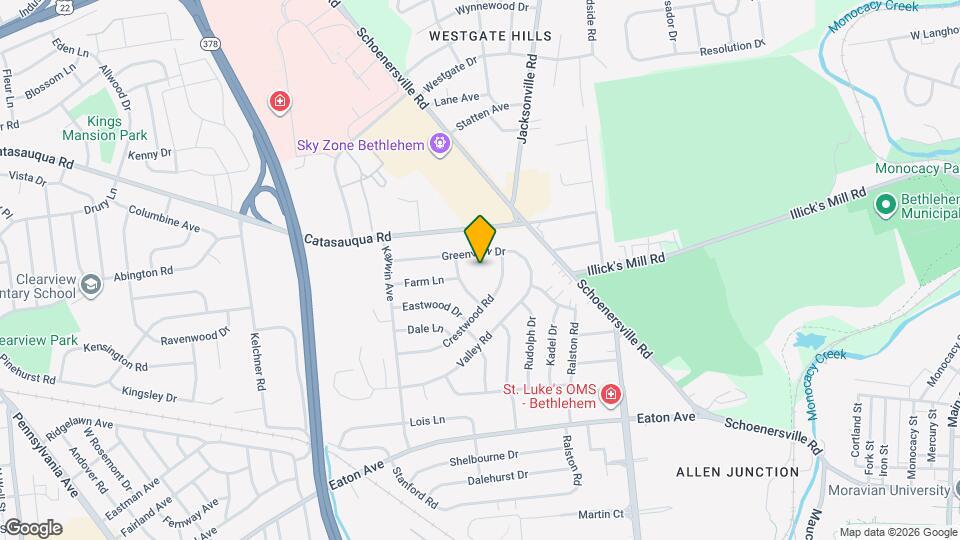 1411 Greenview Dr, Unit Greenview towns Mapa y Detalles de la Ubicación