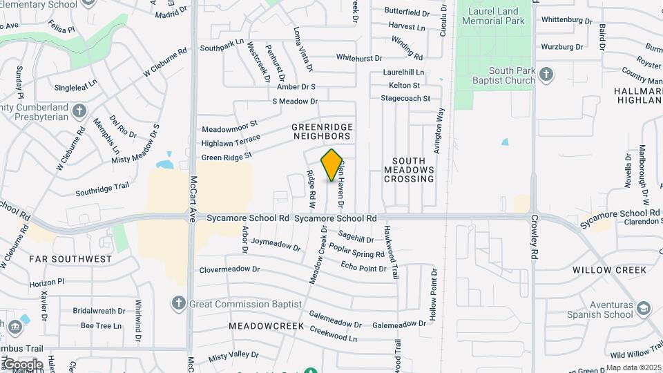 7401 Meadow Creek Dr Map and Location Details