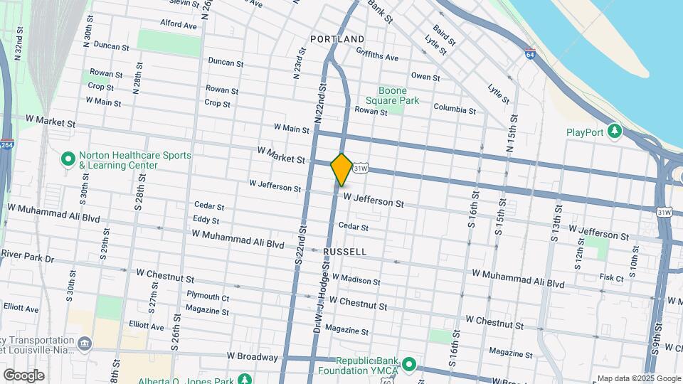 2027 W Jefferson St Map and Location Details