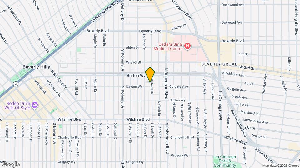 303 N Swall Dr, Unit 301 Map and Location Details