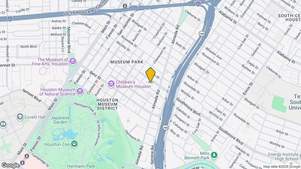 1833 Oakdale St Map and Location Details