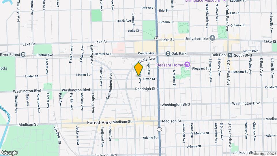 7301 Dixon St Map and Location Details