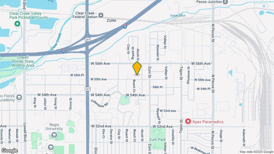 2535 W 55th Ave Map and Location Details