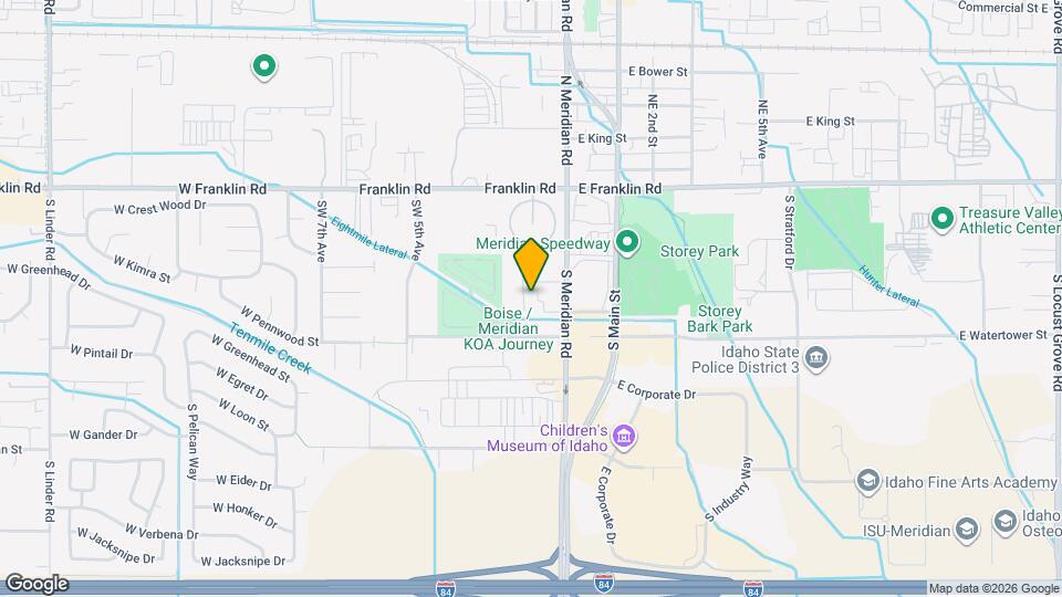 317 S Meridian Rd Map and Location Details