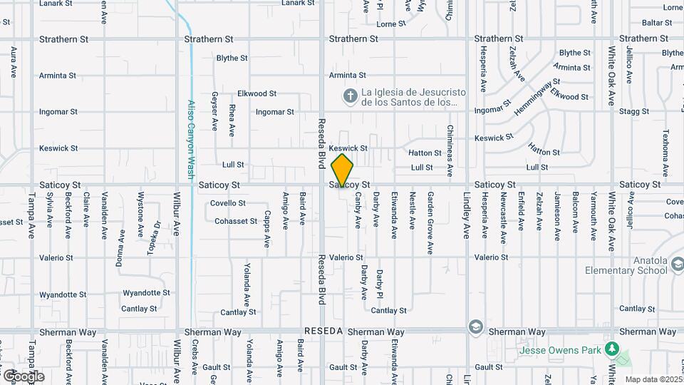 18430 Saticoy St Map and Location Details