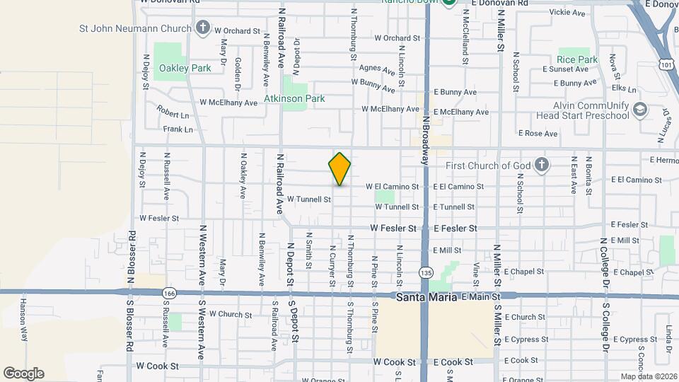412 W El Camino St Map and Location Details