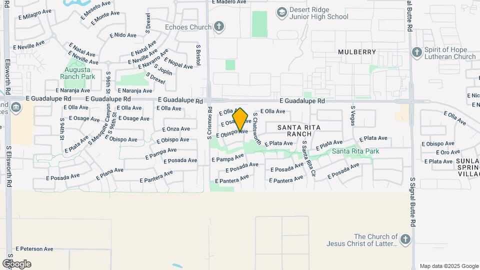 10117 E Obispo Ave Map and Location Details