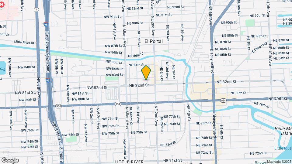 8220 NE 1st Pl Map and Location Details