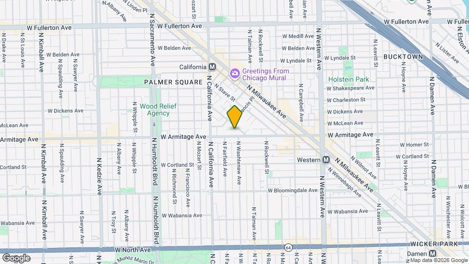 2704 W Armitage Ave, Unit 3 Mapa y Detalles de la Ubicación