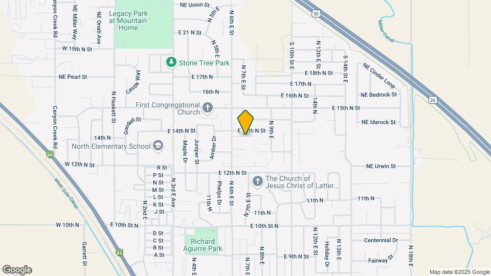 1390 N 6th E St Mapa y Detalles de la Ubicación