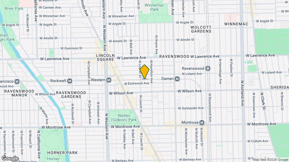2168 W Eastwood Ave, Unit 1 Map and Location Details