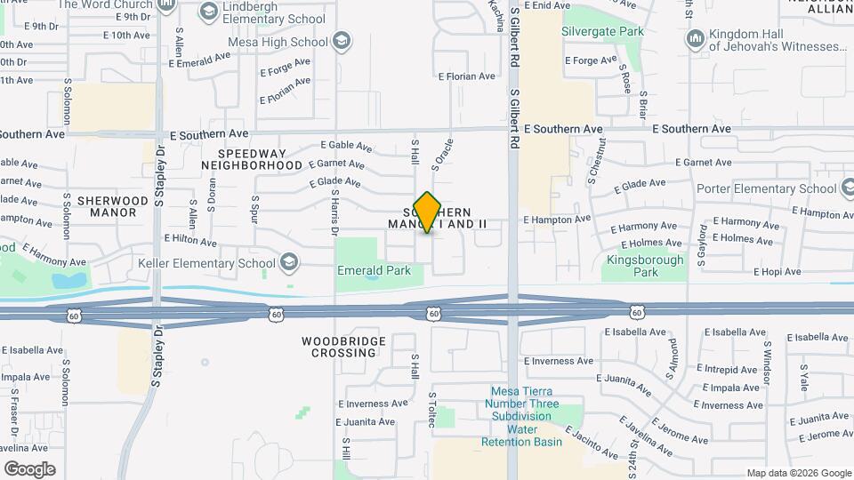 1432 S Oracle Map and Location Details