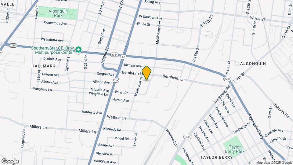 2112 McCloskey Ave Map and Location Details