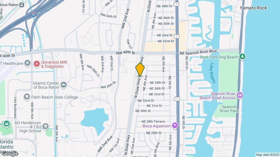 302 NE 36th St Map and Location Details