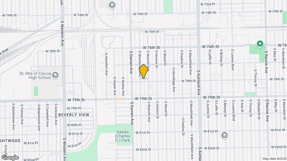 1924 W 78th St Map and Location Details