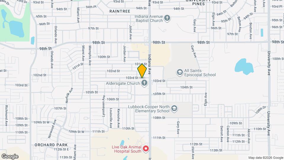 3409 103rd St Map and Location Details