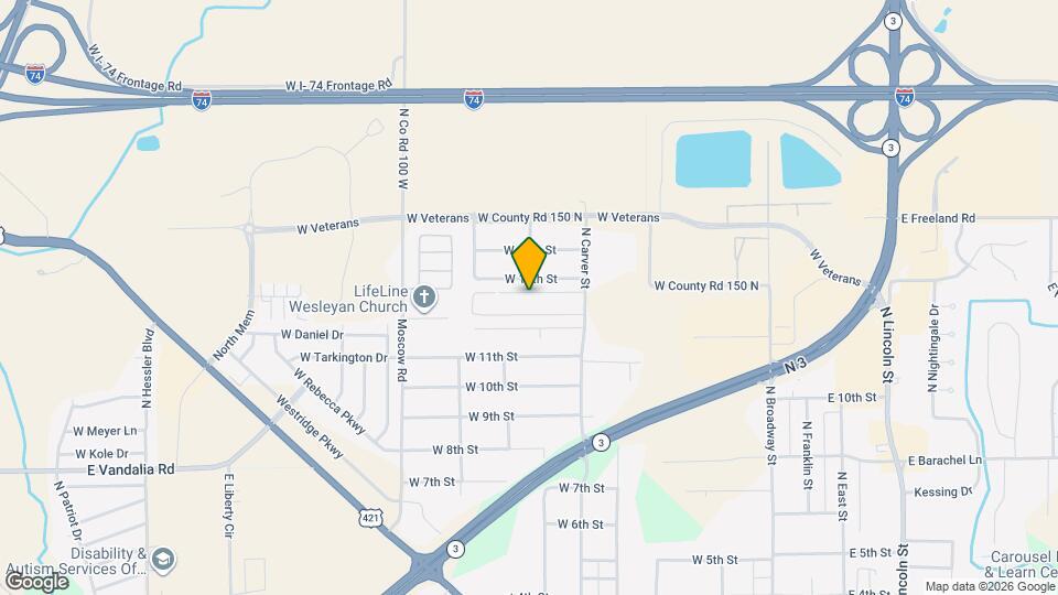 731 W Gaston Dr Map and Location Details