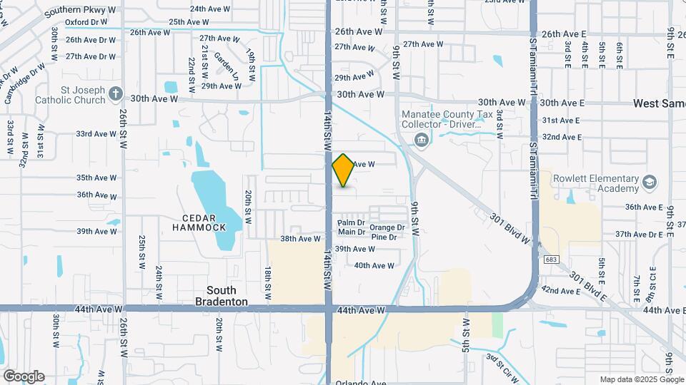 1308 36th Ave W-Unit -Apt B Map and Location Details