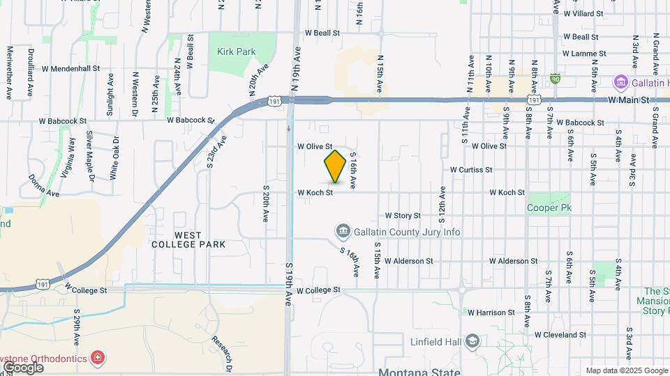1611 W Koch St Map and Location Details