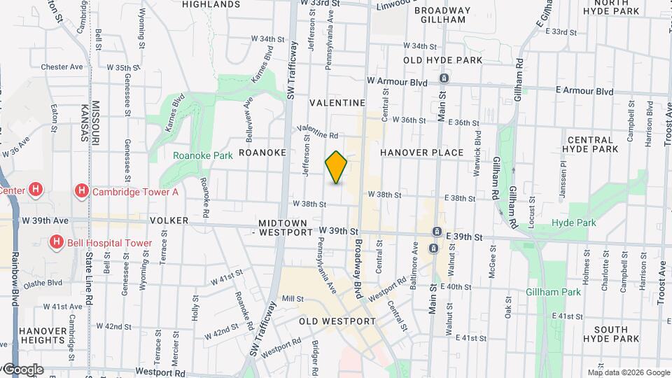 3772 Washington St Map and Location Details