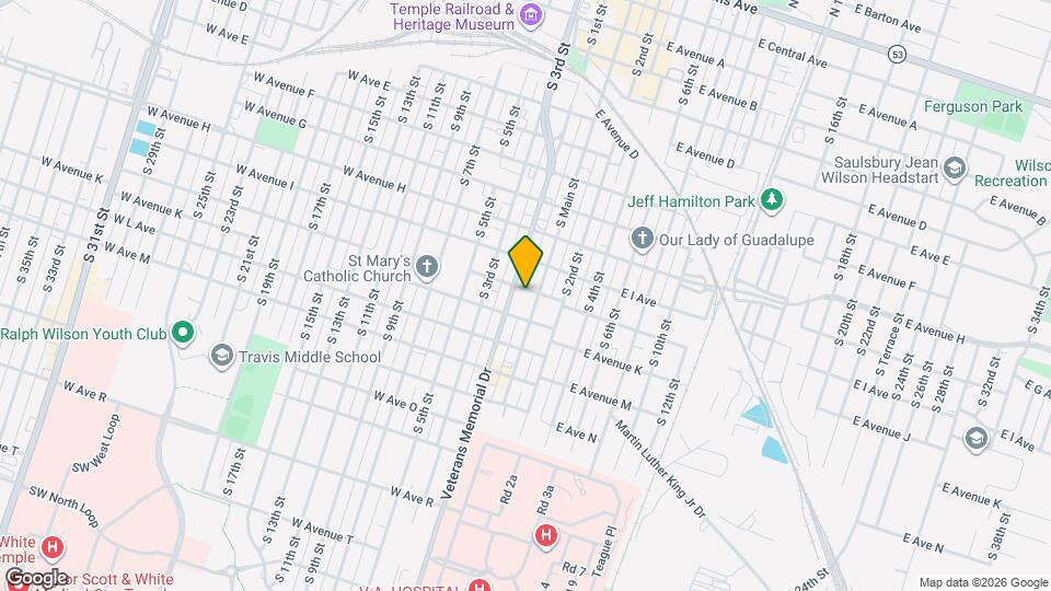 1002 S Main St Map and Location Details