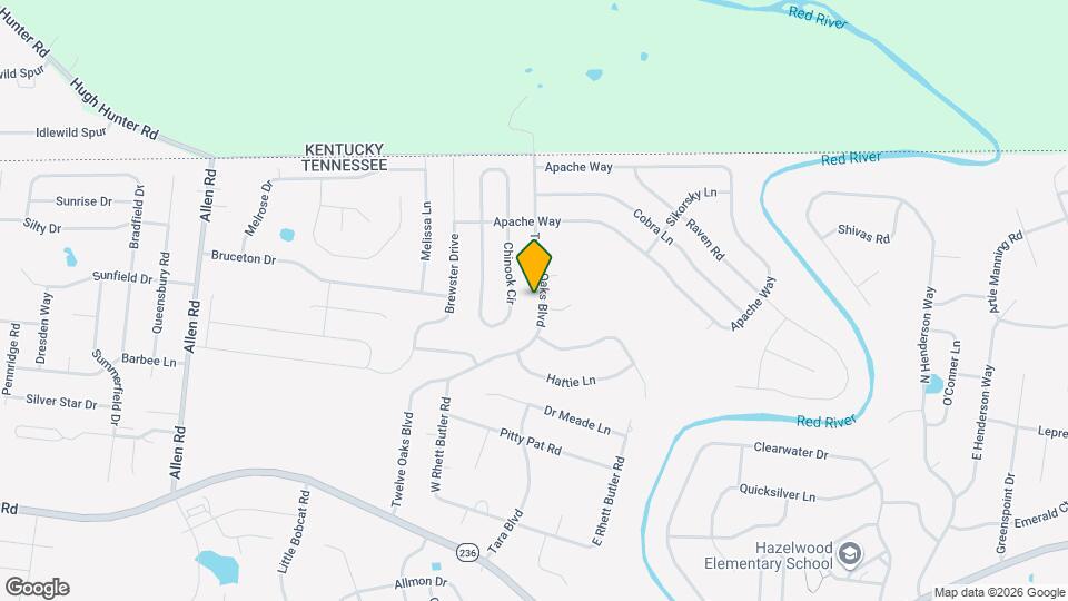 3156 Twelve Oaks Blvd Map and Location Details