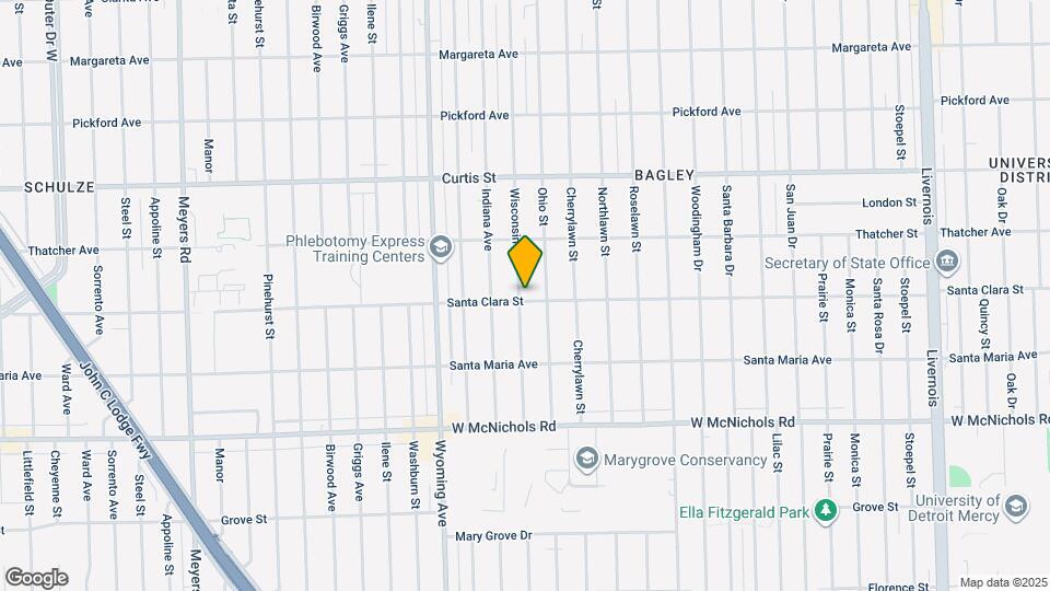 17512 Wisconsin St Map and Location Details