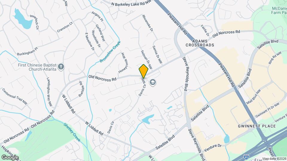 3726 Davis Cir NW Map and Location Details