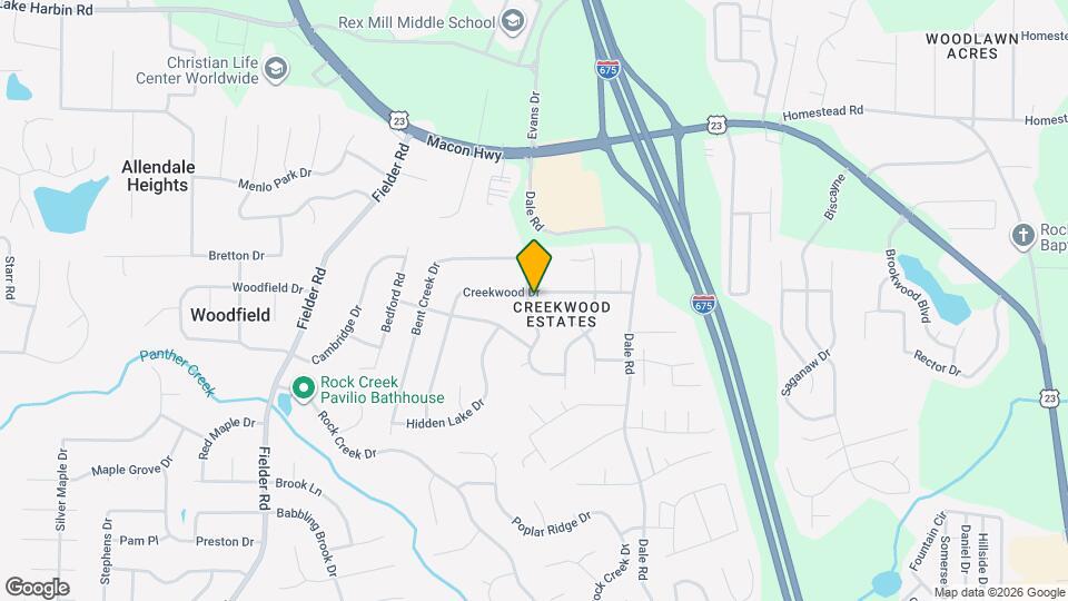 3327 Creekwood Dr Mapa y Detalles de la Ubicación