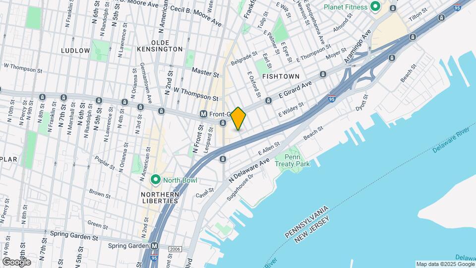 1114 Shackamaxon St Map and Location Details