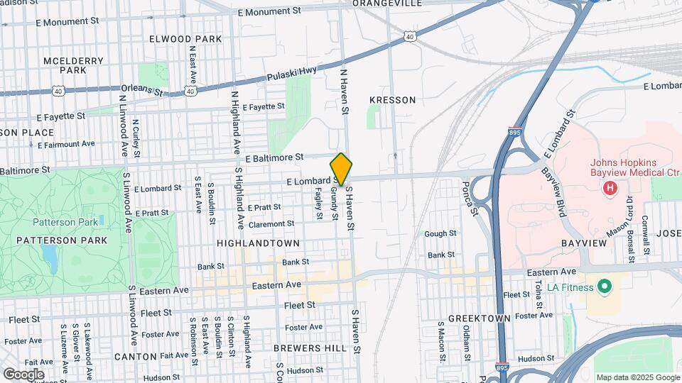 Highlandtown Plaza Co-op Apartments 62+ Map and Location Details