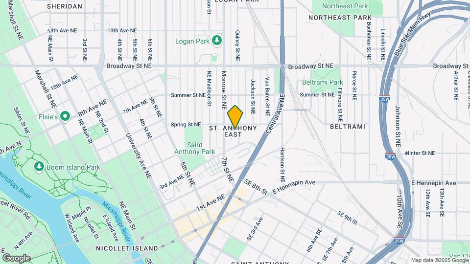 332 Quincy St NE, Unit 332 lower Map and Location Details