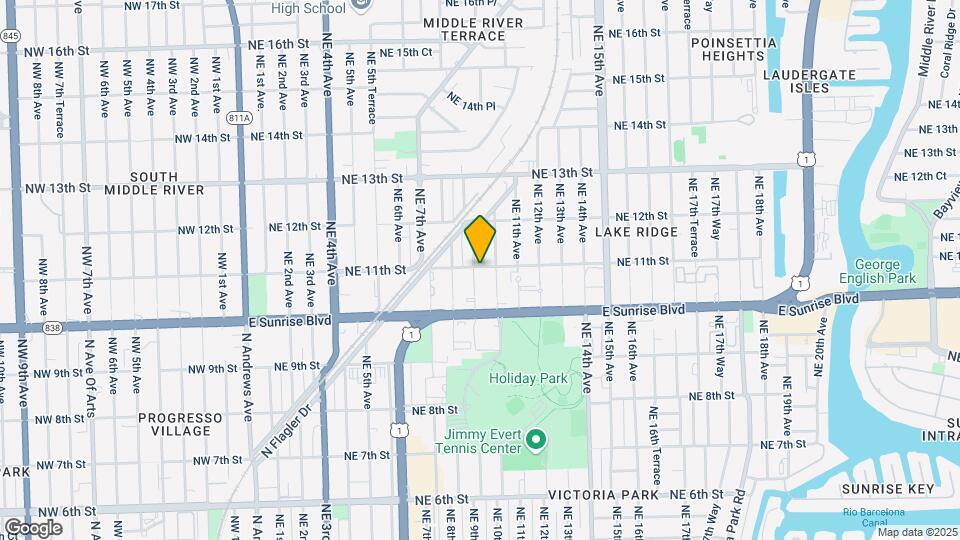 1050 NE 9th Ave Map and Location Details