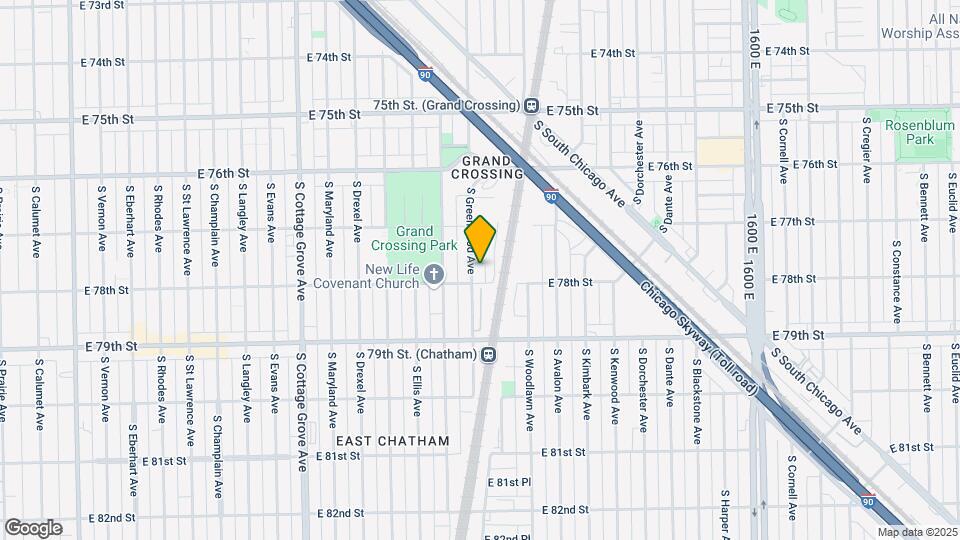 7747 S Greenwood Ave Map and Location Details