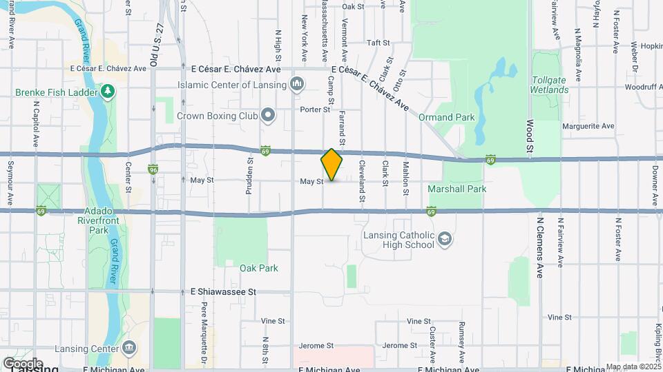 1106 May St Map and Location Details