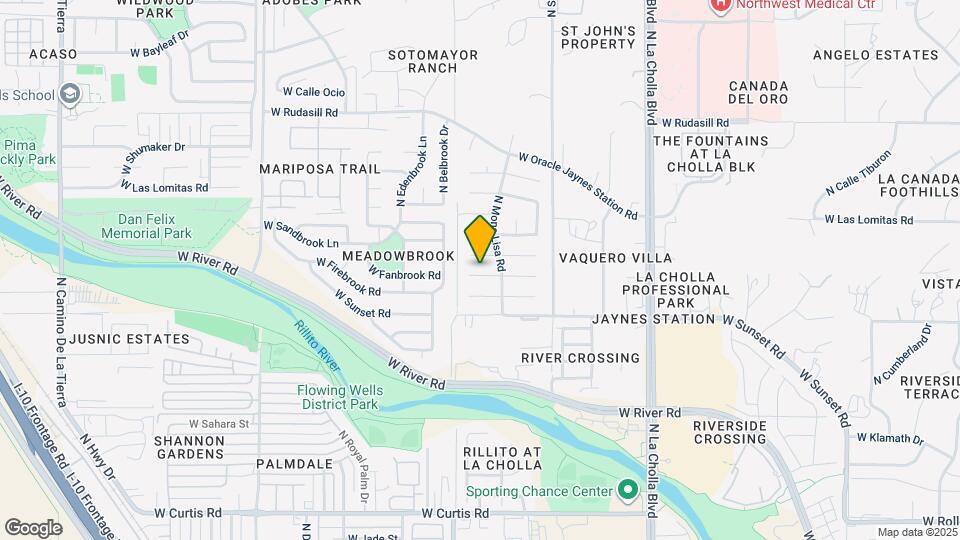 2448 W Placita Algodon Map and Location Details