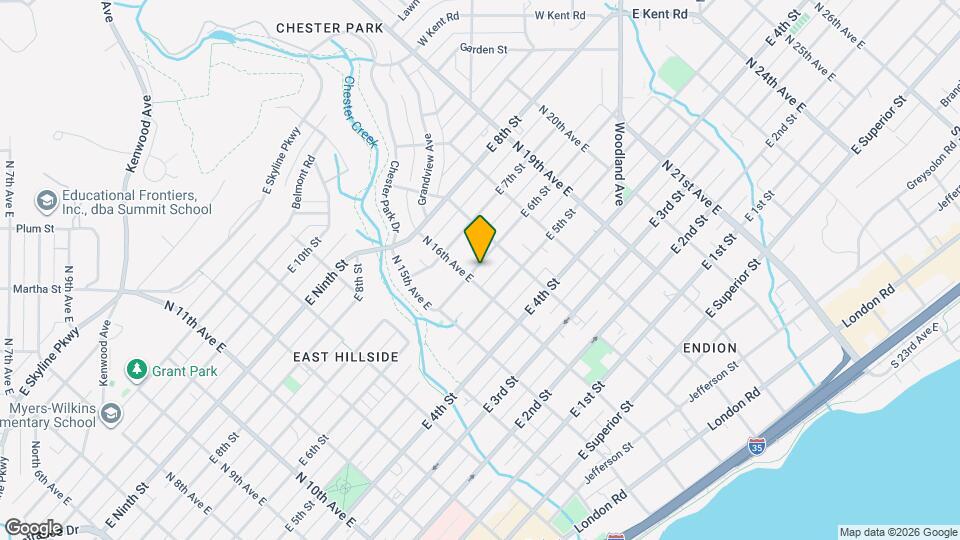 1610 E 6th St Map and Location Details