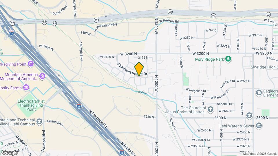 2991 N 1350 W Map and Location Details