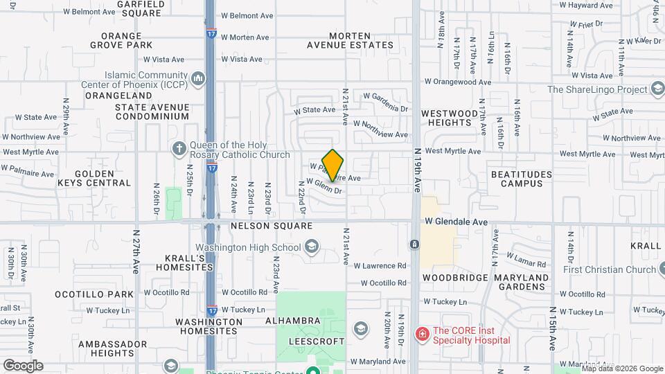 2118 W Glenn Dr Mapa y Detalles de la Ubicación