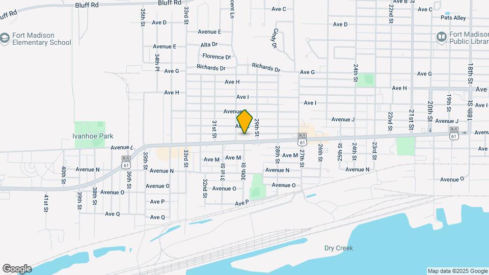2921 Avenue L Map and Location Details