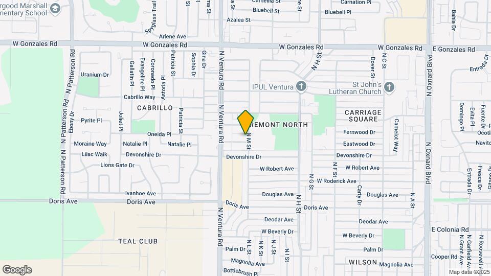 1301 Edgewood Way Map and Location Details