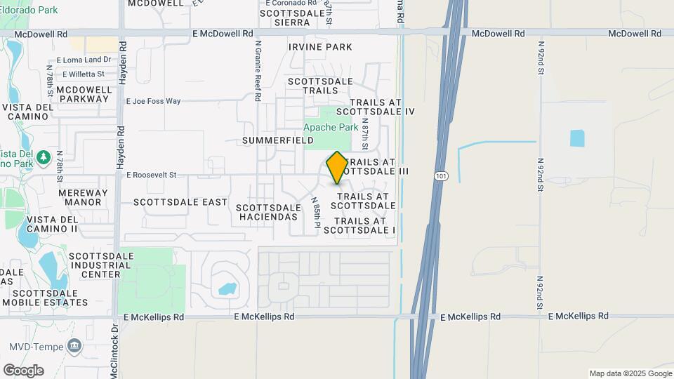 8617 E Garfield St Map and Location Details