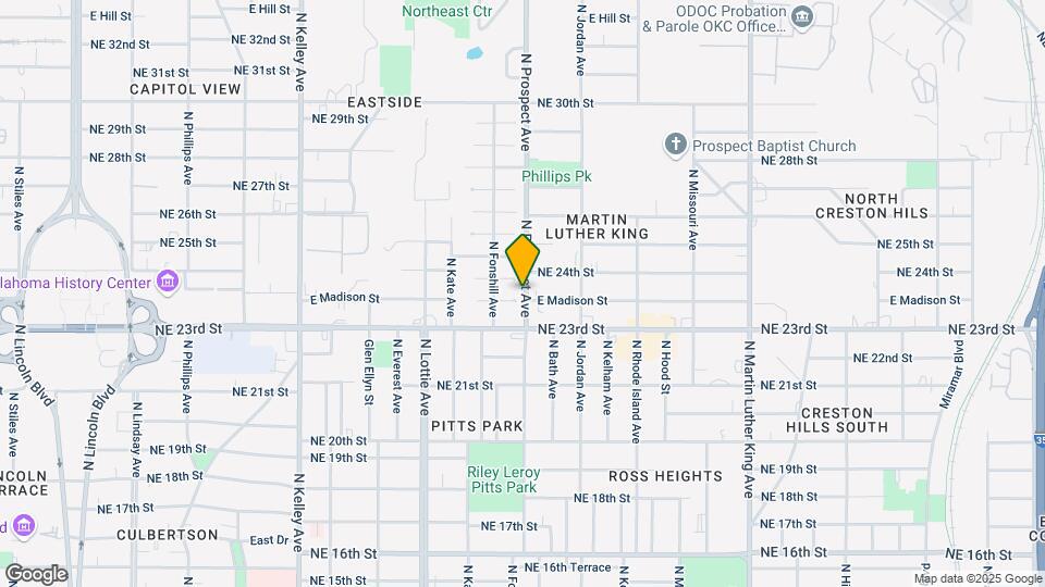 2421 N Prospect Ave Map and Location Details