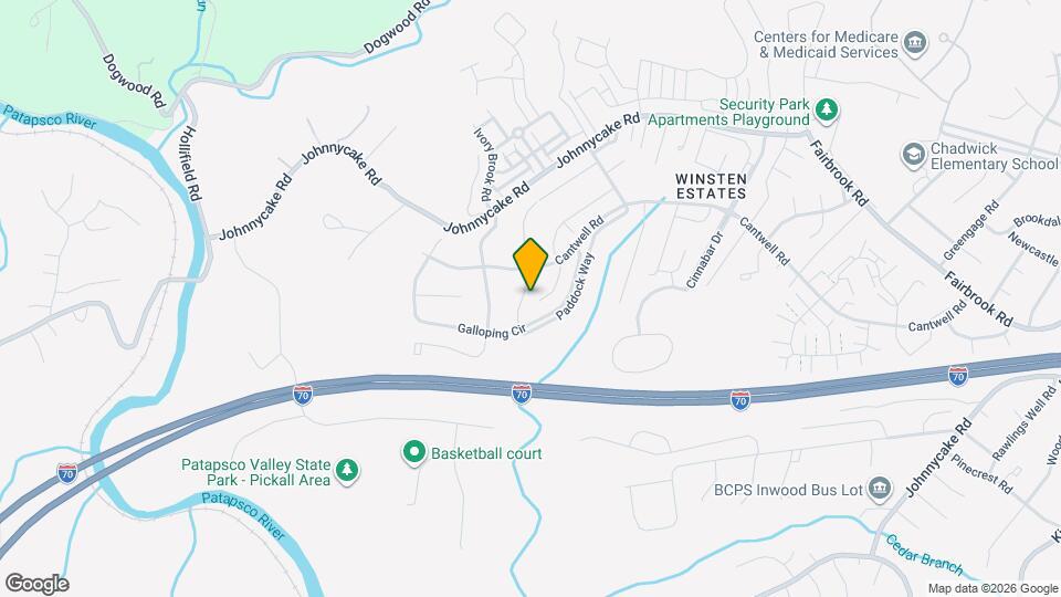 2021 Cedar Barn Way Map and Location Details