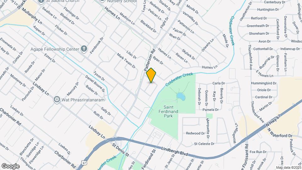 1730 Crosby Ln Map and Location Details