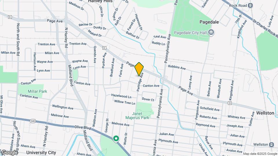 1511 Partridge Ave Map and Location Details