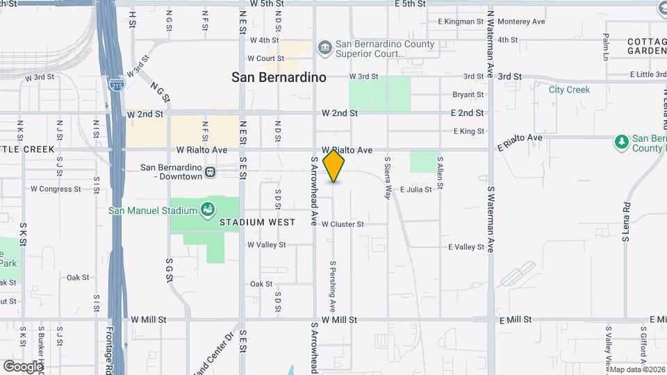 162 S Pershing Ave Map and Location Details